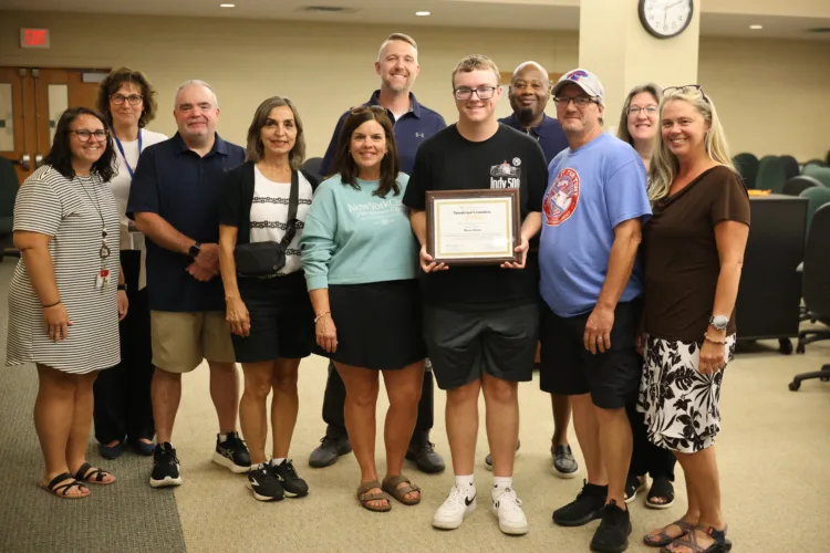 Honoring Leadership: Bryce Stone, recent JHS graduate, receives NYSSBA honor